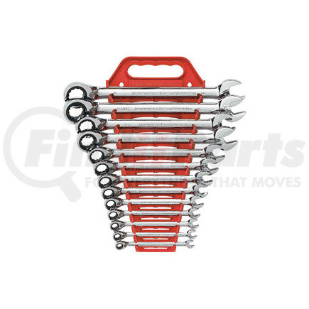 GEARWRENCH 9509N 13 Pc. SAE Reversible Combination Ratcheting Wrench Set