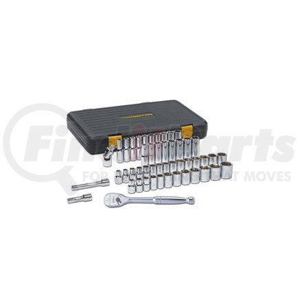 GEARWRENCH 80700P 49-Piece 1/2 in. Drive 6-Point SAE/Metric 120XP Standard and Deep Mechanics Tool Set