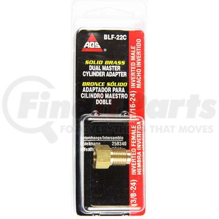 AGS Company BLF22C Brake Line Fitting