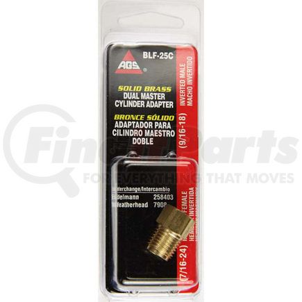 AGS Company BLF25C Brake Line Fitting