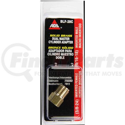 AGS Company BLF28C Brake Line Fitting