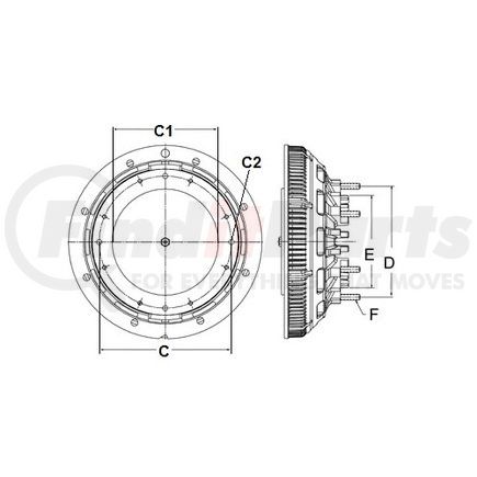 Horton 994636 DRIVE FAN CLUTCH