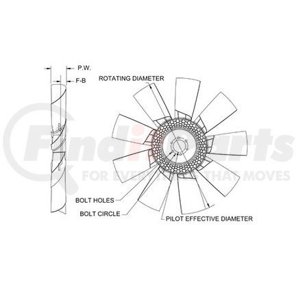 Horton 991762202 Fan Blade