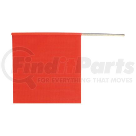 Ancra 49893-13 18" x 18" PVC coated Orange Flag & Wooden Dowel