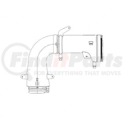 Freightliner 333047000 DUCT AIR INT FLH EXPOR