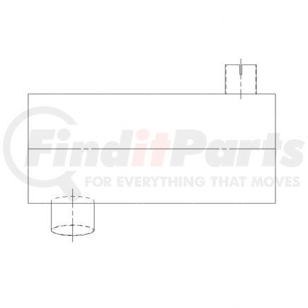 Freightliner 418613000 MUFFLER DN MAM11 0734 ISB