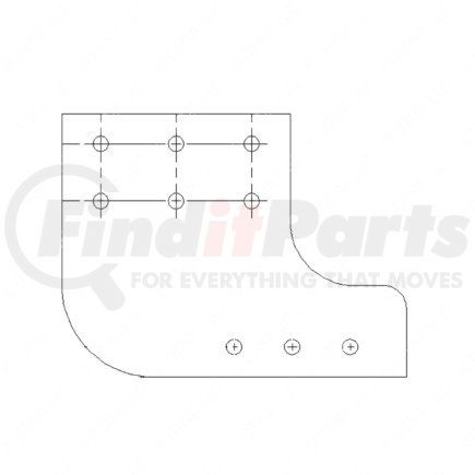 Freightliner 417821000 STRAP MTG HORIZ MUF OF