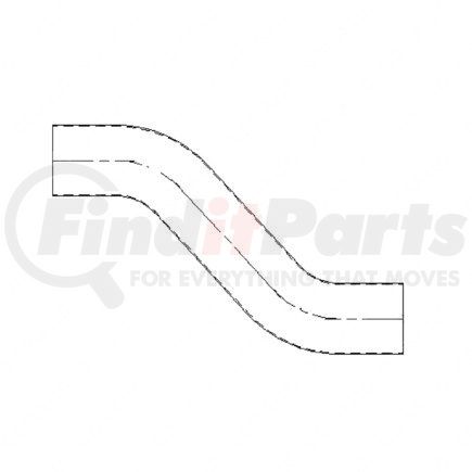 Freightliner 418983000 PIPE EXH MUF OUT ALUM