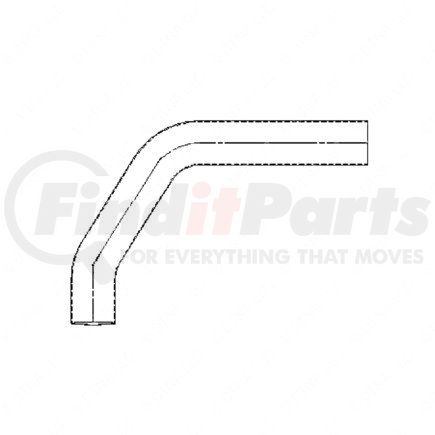 Freightliner 418985000 PIPE EXH MUF OUT ALUMINUM