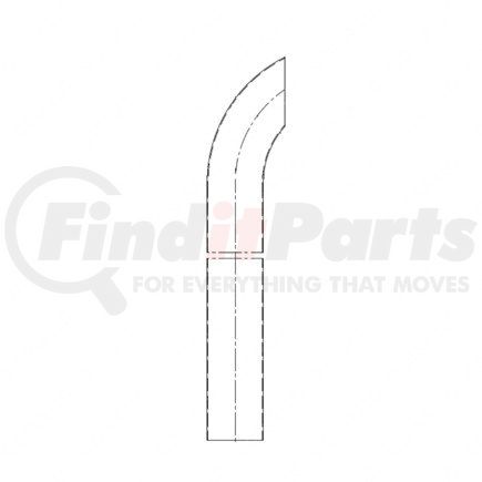 Freightliner 424866080 PIPE 5 IN X80 IN CRV ATD C