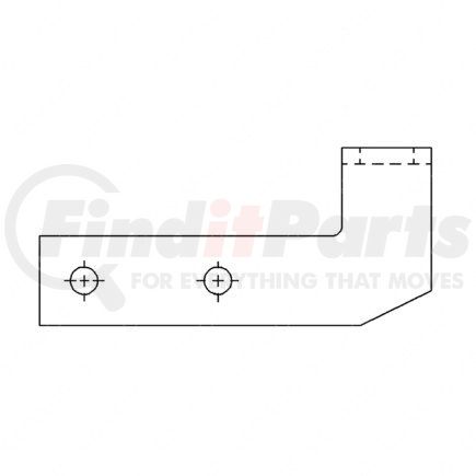 Freightliner 517154000 BRACKET SUPT RADIATOR LH