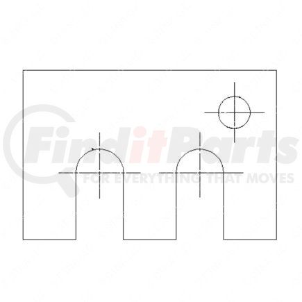 Freightliner 523104000 SPACER RAD MOUNT 1350 ENHM