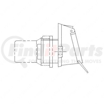 Freightliner 619362000 RECEPTACLE 7 WAY W/CABLE