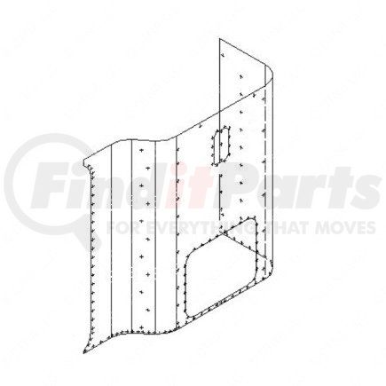 Freightliner 1828227000 SKIN SIDE 48 IN SLPR