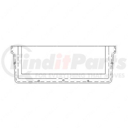 Freightliner 2235400000 BOX RADIO MTG BLK ABS