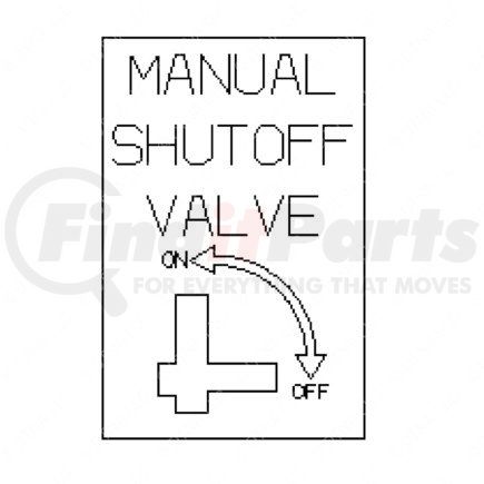 Freightliner 2401599000 LABEL FUEL/OIL TANK LABEL