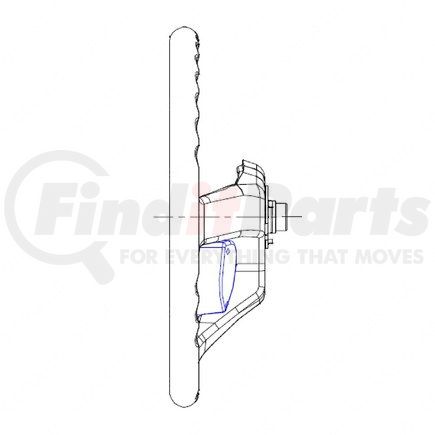 Freightliner 14-19762-001 WHEEL-STEERING,BLK,18"SMRT,DGL