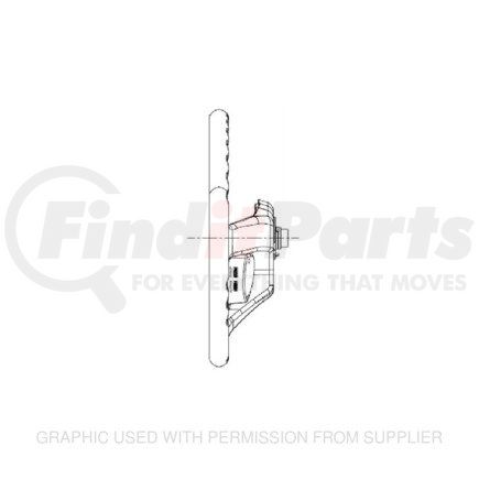 Freightliner 14-20055-000 WHEEL-STRG,BLK,18SMRT,TRW,URE