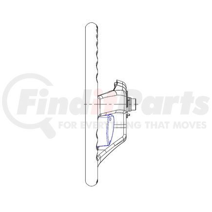 Freightliner 14-20057-000 WHEEL-STRG,BLK,18SMRT,DGL,LTH