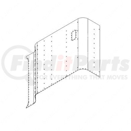 Freightliner 18-28296-001 SKIN,SIDE 70 in. SLPR