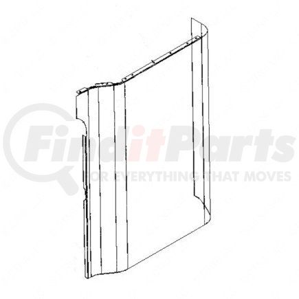 Freightliner 18-39569-001 PANEL-SIDE,RH,48SLEEP