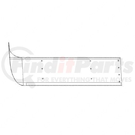 Freightliner 22-38825-000 VISOR-STAINLESS,CLASSI