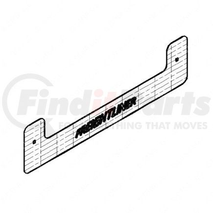 Freightliner 22-51518-000 REAR FLAP WT,LOGO,PANE