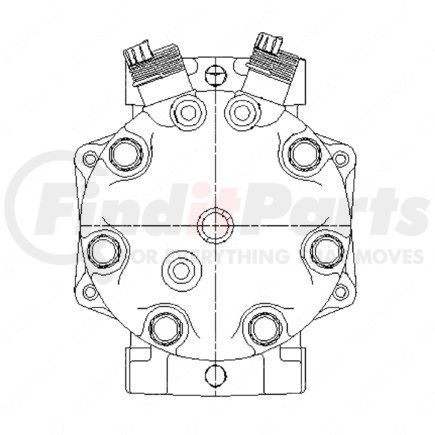 Freightliner 22-58414-000 CPRSR-RFGT,SANDEN,S55