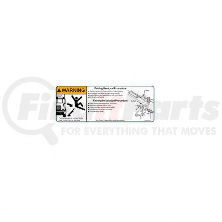 Freightliner 22-69190-000 LABEL-WARNING,REM PANEL,ENG