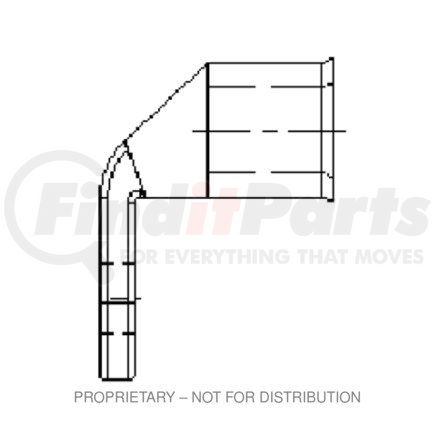 Freightliner 23-12776-112 TERMINAL-LUG,M8(5/16),90DEG,2G