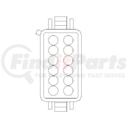 Freightliner 23-13148-074 CONNECTOR-PLUG,ELECTRICAL-12CA