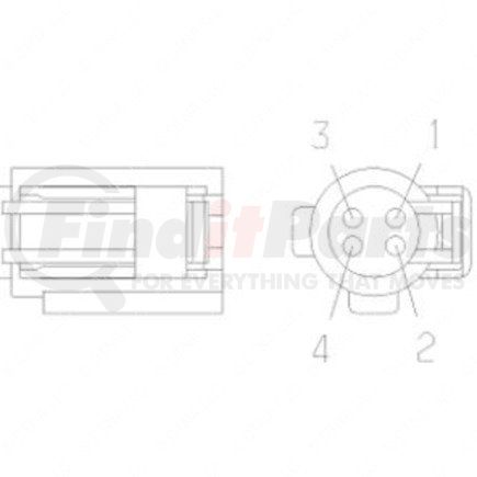 Freightliner 23-13153-408 PLUG-4CAV