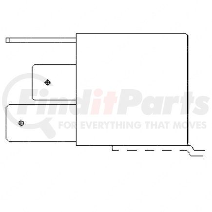 Freightliner 23-13124-000 RLY-SPST ISO 12V 70A W-O BRKT