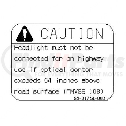 Freightliner 24-01744-000 DECAL-HEADLAGHT OPERATION