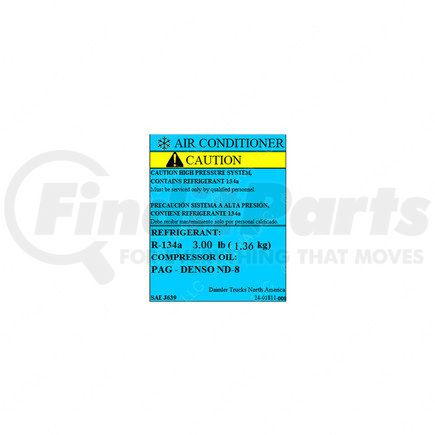 Freightliner 24-01811-008 LABEL-3.0