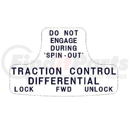Freightliner 24-00408-013 LABEL-VALVE,FLIPER,DCDL