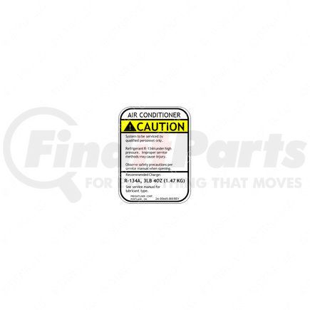 Freightliner 24-00665-000 LABEL-ENGLISH 3LB,4OZ,