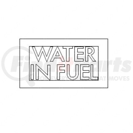 Freightliner 24-00909-011 TELLTALE-ICU3,WATER IN