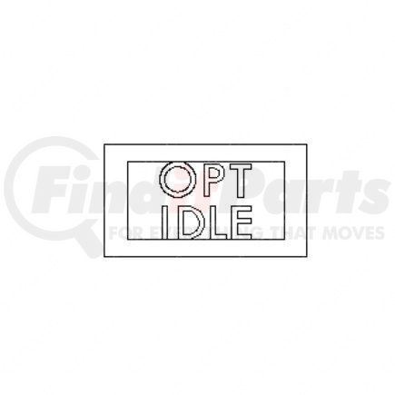 Freightliner 24-00909-014 TELLTALE-ICU3,OPT IDLE