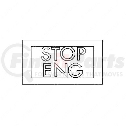 Freightliner 24-00909-032 TELLTALE-ICU3,STOP ENG