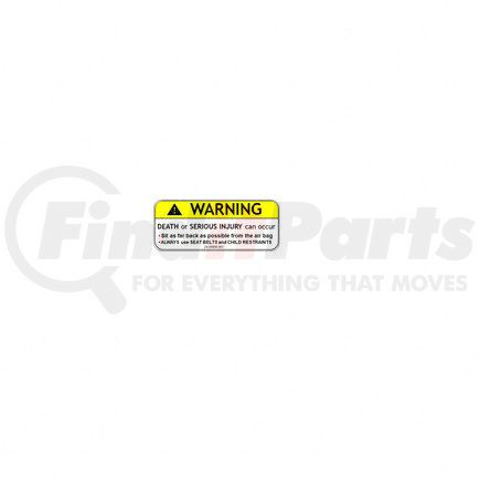 Freightliner 24-00956-001 LABEL, AIRBAG, WARNING