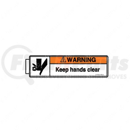 Freightliner 24-00916-000 DECAL-WARNING HAND