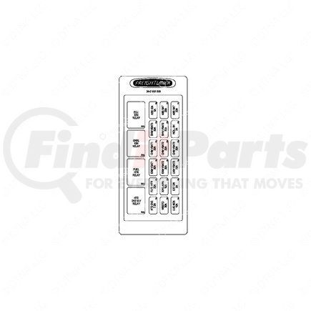 Freightliner 24-01687-008 LABEL-ELEC PDM3,CHAS,B2/S2