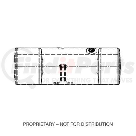 Freightliner A03-38298-411 TANK-FUEL,23IN,100G,AL,PLN,RH-