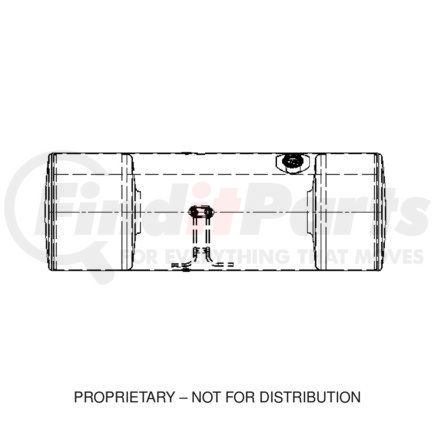 Freightliner A03-38299-450 TANK-FUEL,23 IN,110G,AL,PLN,LH