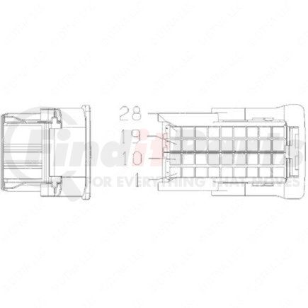 Freightliner A23-13361-007 PLUG-36CAV,MCP1.5K,23-PRP