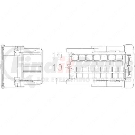 Freightliner A23-13361-019 PLUG-25CAV,MCP1.5K,23-GY