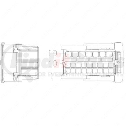 Freightliner A23-13361-018 PLUG-25CAV,MCP1.5K,23-BK