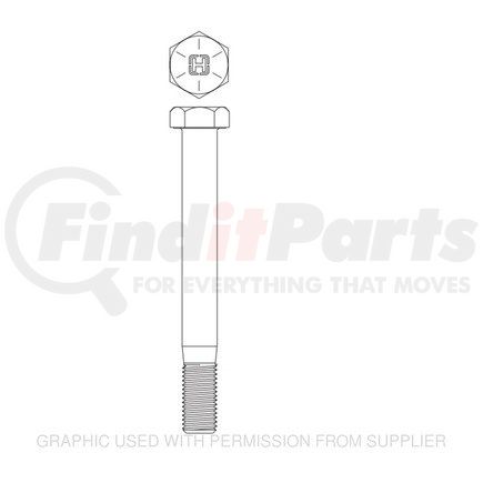 Freightliner HDR30550007 TOP PAD BOLT 1 10.25