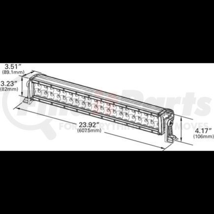 Freightliner GRO-64J21 LAMP-BAR,20",CLEAR,LED